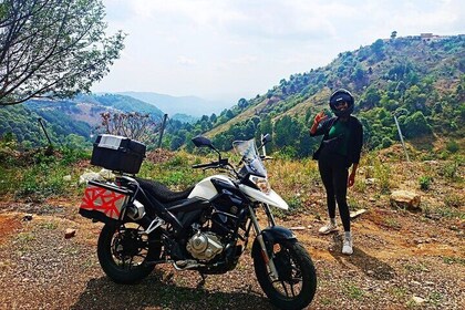 Adventure on Motorcycle to a Hidden Waterfall!