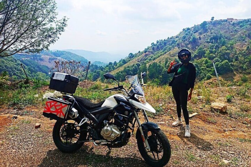 Private Adventure on Motorcycle to a Hidden Waterfall 