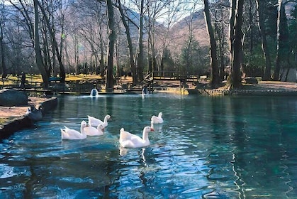 Vergina Tombs Agios Nikolaos Grove and Edessa from Thessaloniki
