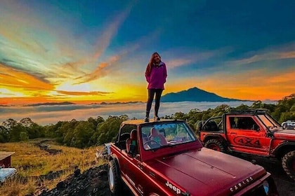 Private Bali Jeep Tour Volcano Batur Sunrise,Blacklava,Black Sand