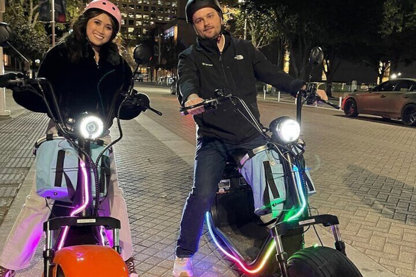  2 Hour Dallas Night Sightseeing E-Scooter Tour