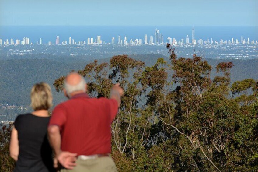 Gold Coast Skyline with couple 