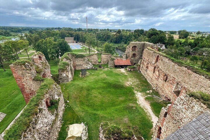Rundale Palace and Bauska Castle from Riga