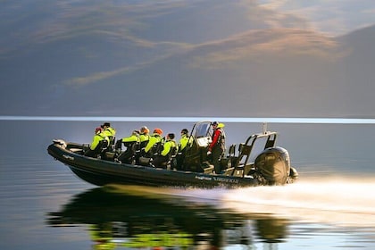 Rib adventure in the Lysefjord with boat house visit