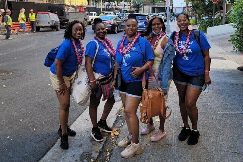 The Ladies and the Fresh Leis