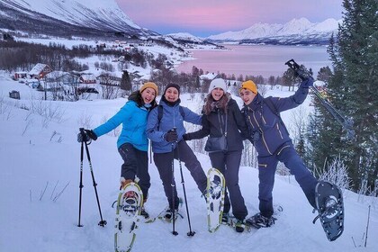 Fjords and Alps Snowshoe Tour in Lyngen Alps