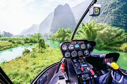 1 Day Yangshuo Adventure Balloon Helicopter and Cave Experience