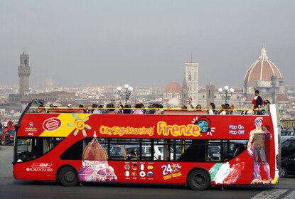 City Sightseeing hop-on, hop-off-bustour door Florence