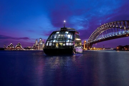 Sydney Harbour Glass Boat Dinner Cruise with 4 Course Meal
