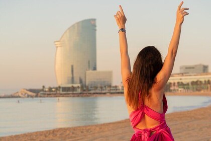 Barcelona Flying Dress photoshoot