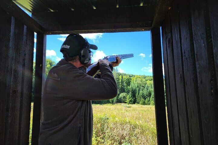 Guided Clay Target Shooting in Haliburton Forest