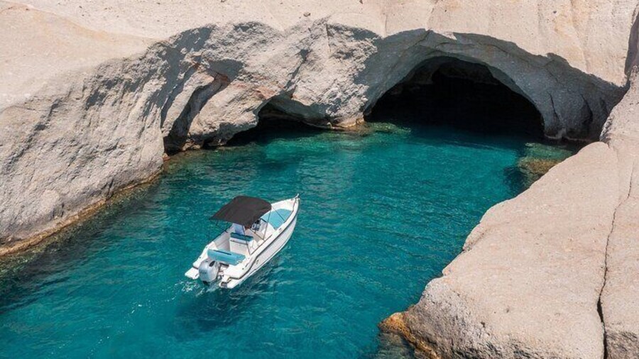 Private Inclusive Boat Adventure Around Milos Island