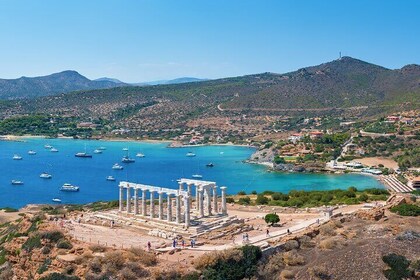 Athens Temple of Poseidon and Vouliagmeni Lake Tour