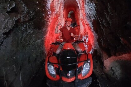 ATV Under Waterfall and Lazy River Tubing through Tunnel in Bali