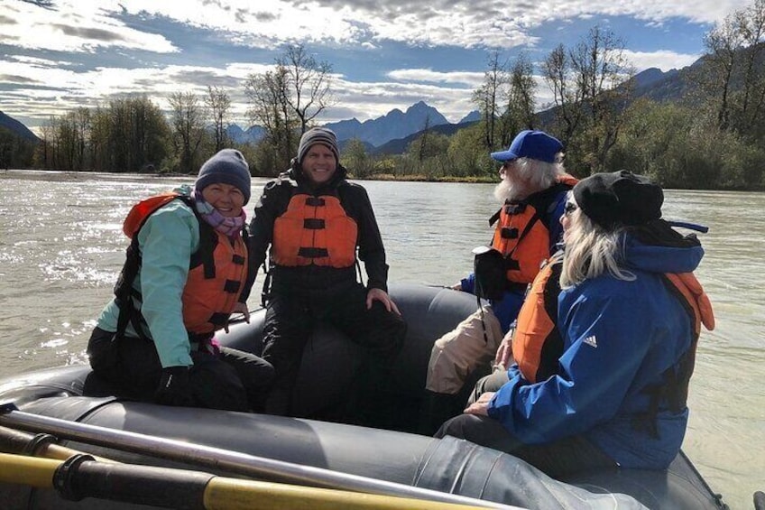 Rafting to Chilkat Bald Eagle Preserve from Haines