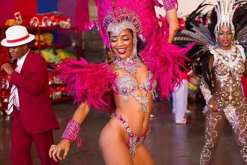Rio Carnival Experience at Backstage of Carnaval Factory (Pick-up included)
