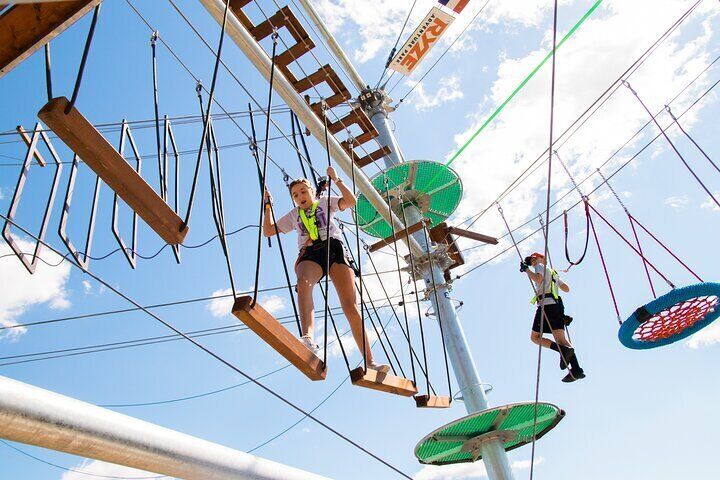 Zipline and Adventure Tower at Ryze Adventure in Missouri