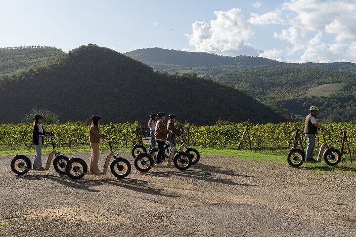 Hop on and cruise through the vineyards of Chianti Rufina