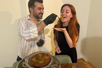 Turkish Sweet Cheese Pastry Künefe and Workshop at a Local Home