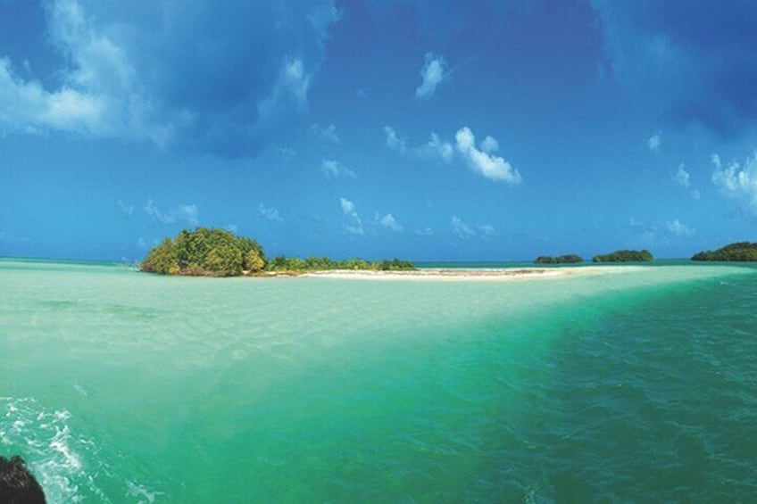 Private boat trip with guide on the most beautiful lagoon of Guadeloupe