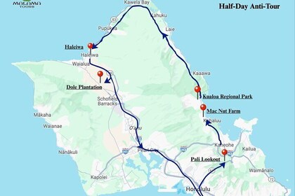 Private Half Day Oahu North Shore Anti-Tour