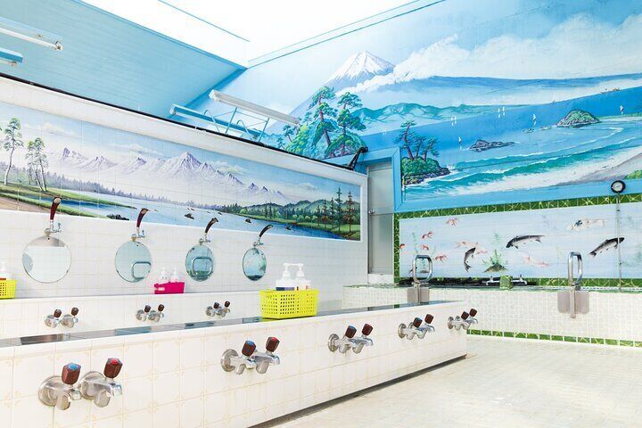 Japanese Sento Culture Experience with with Drink in Shinjuku