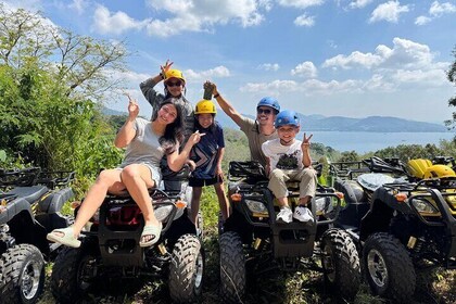 Phuket Skyline Flying Zipline and ATV with Kamala Beach View