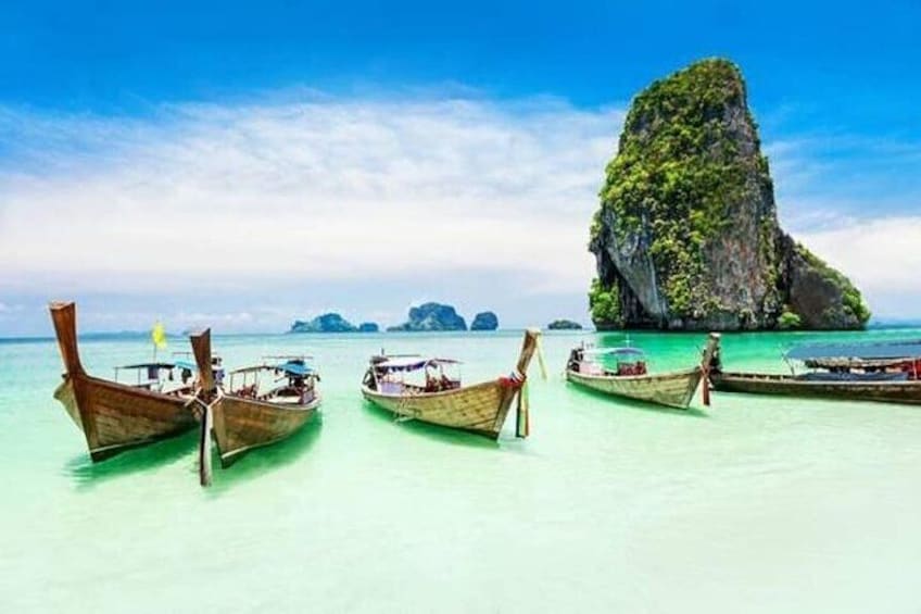 KRABI: Join Tour Hong Islands Snorkeling By Long Trail Boat with Lunch