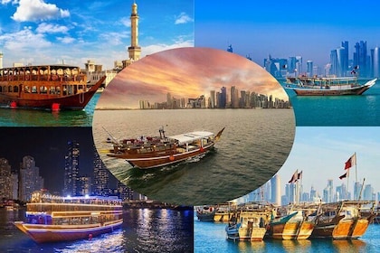 Qatar: Magical Sunset & Skyline View With Traditional Dhow Cruise