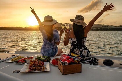 Phuket Sunset Boat Trip to Coral Beach Club and Promthep Cape