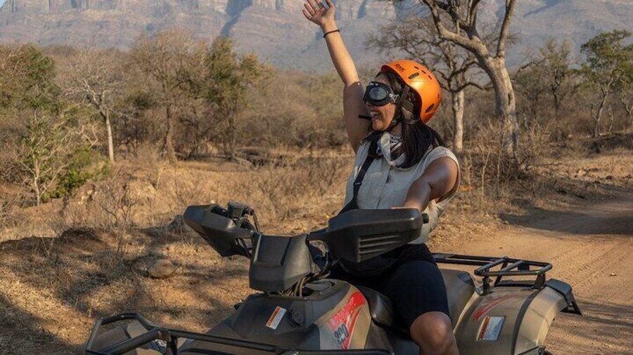 1 Hour Quad Bike Safari Adventure and Zipline