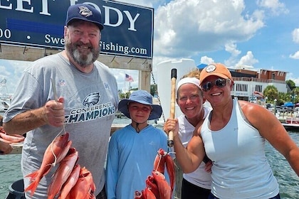 6 Hour Family Friendly Party Boat Fishing in Destin