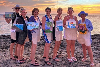 Aruba's Finest Sip and Paint Experience by the Beach