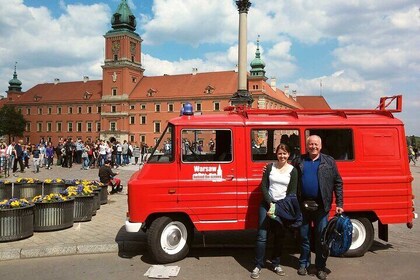 Tour privado: visita a la ciudad de Varsovia en minibús retro