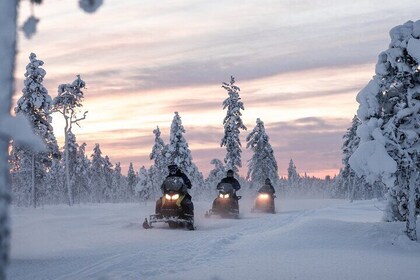 2 hours Private Snowmobile Adventure in Levi