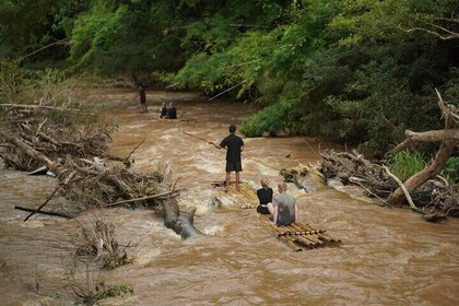 Embarking bamboo rafting throughout Mae Wang River beauty