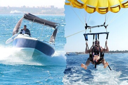 Private 1 Hour Speedboat & Parasailing W/Transfer-Sharm El Sheikh