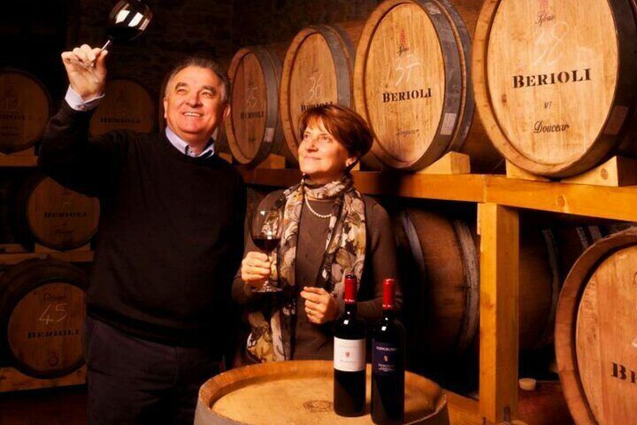 In the Barrel Rooms with the winemakers