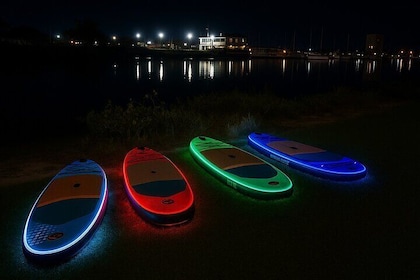 Nighttime iSUP Glow Paddleboard Adventure in Daytona Beach