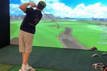 2-Hour Private Indoor Virtual Golf Simulator powered by Golfzon