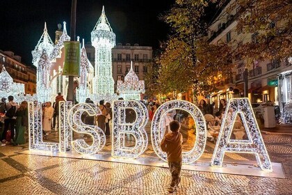 Lisbon: Christmas Lights by Tuk Tuk