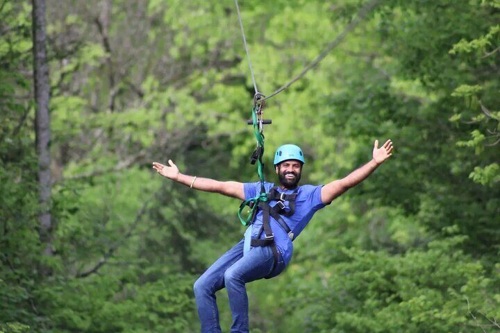 Zipline the Goliath in The Smoky Mountains