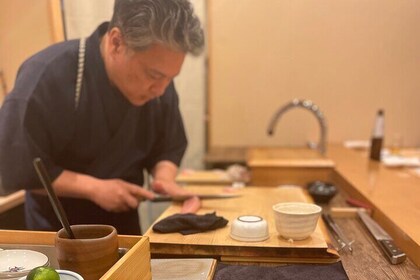 Kyoto Gion Luxury Sushi Full-Course Dinner Experience