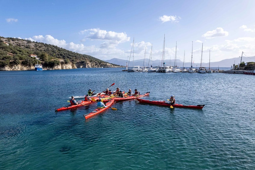 Picture 20 for Activity Lefkada: Blue Cave Kayak Tour with a Taste of Greece