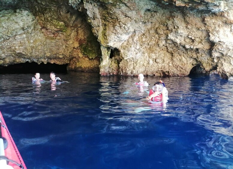 Picture 33 for Activity Lefkada: Blue Cave Kayak Tour with a Taste of Greece