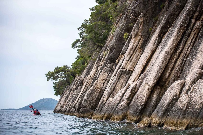 Picture 2 for Activity Lefkada: Blue Cave Kayak Tour with a Taste of Greece