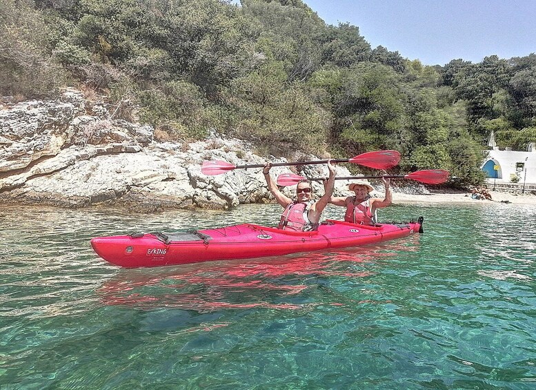 Picture 20 for Activity Lefkada: Blue Cave Kayak Tour with a Taste of Greece