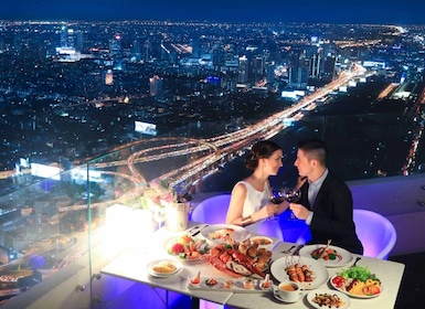 Bangkok: buffet con balcón y plataforma de observación en la Torre Baiyoke