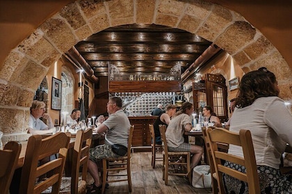 Food and wine pairing at Avli Malia Gluten Free options