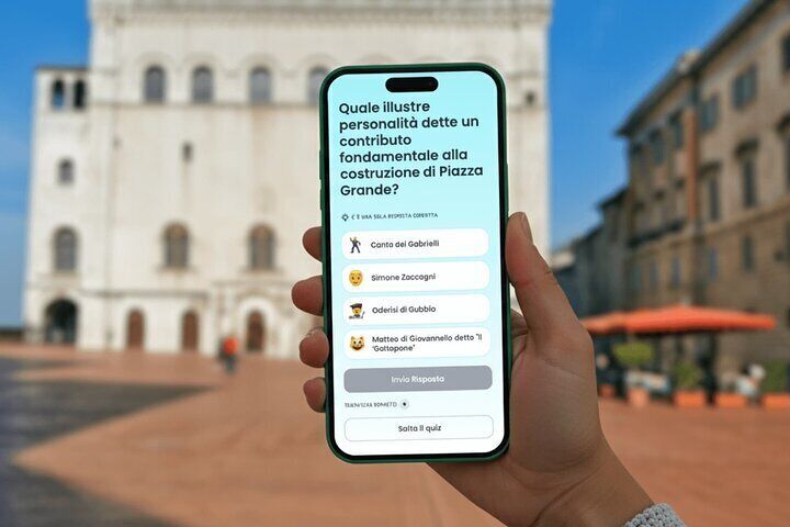 Self-Guided Interactive Walking Tour of Gubbio with Quizzes